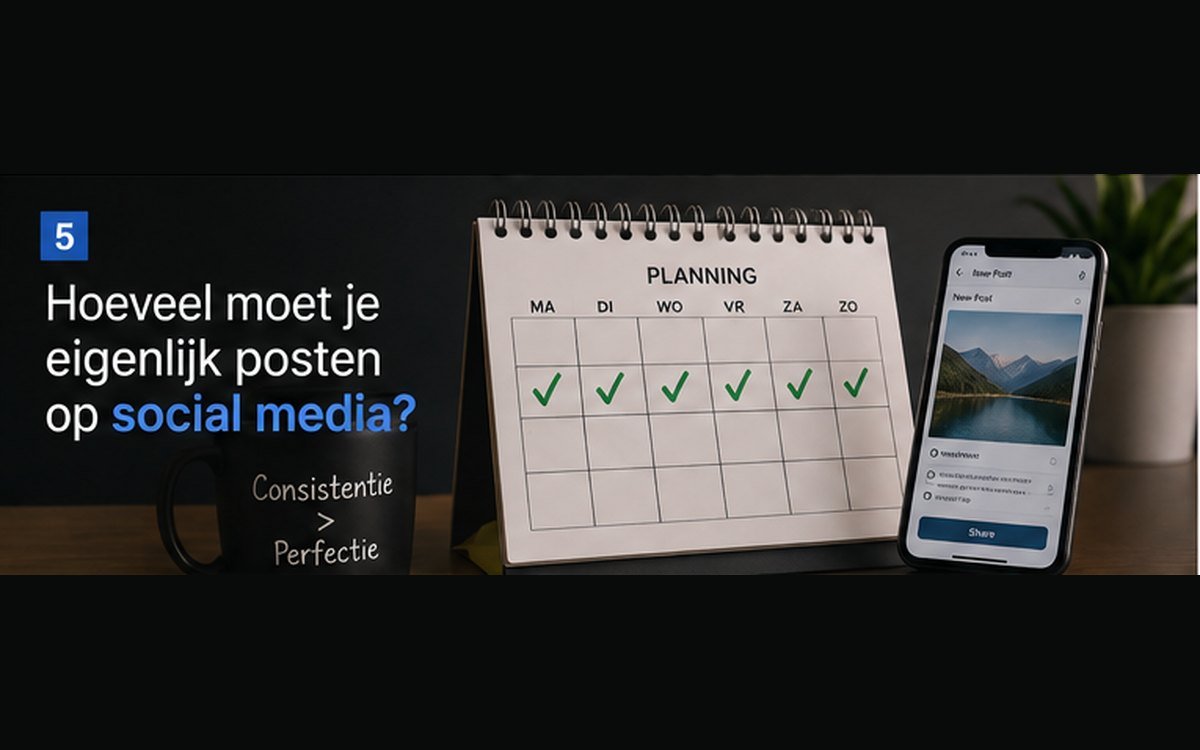 Hoeveel moet je eigenlijk posten op social media?